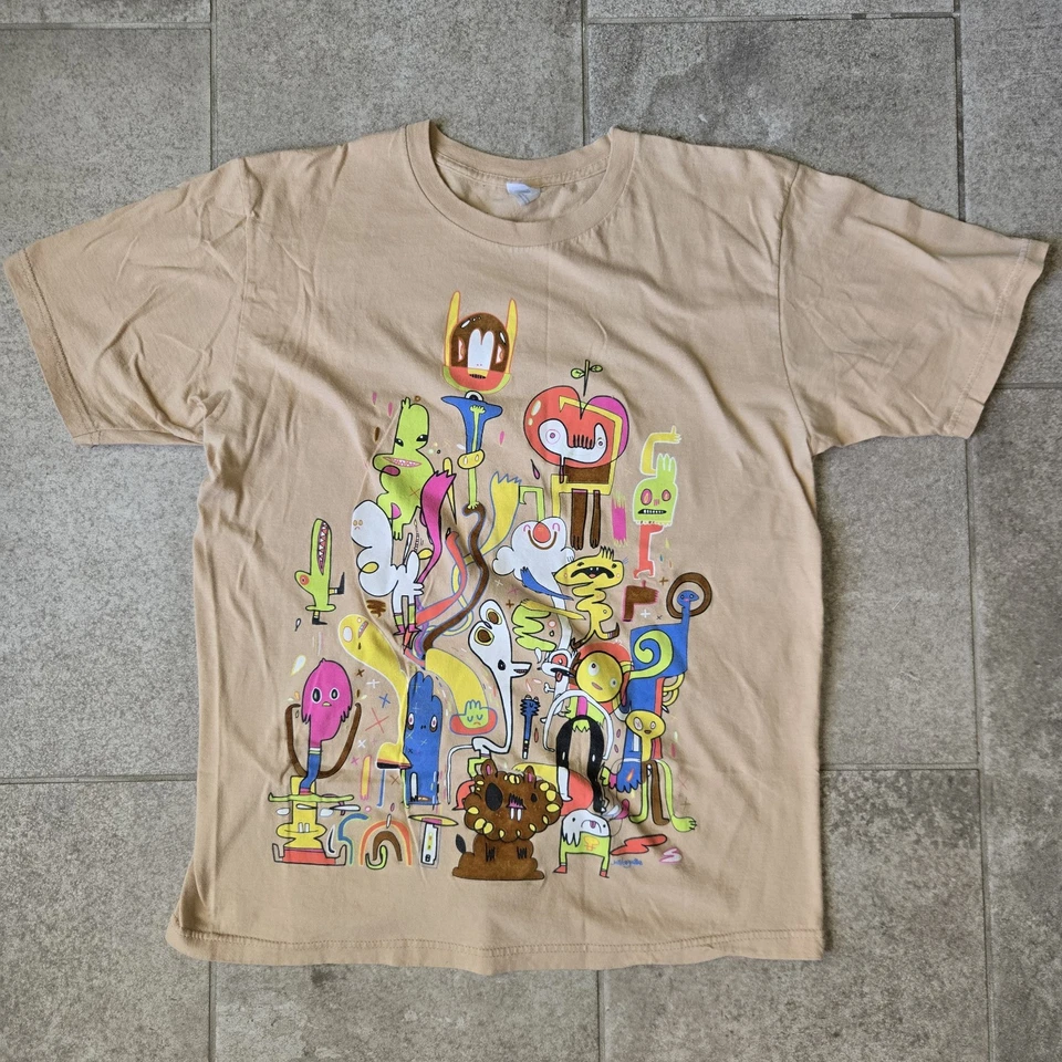 Camiseta Jon Burgerman Beaver Circus Espectacular Sin Hilos 1ª Edición Para Hombres Grande Foto 1 de 4
