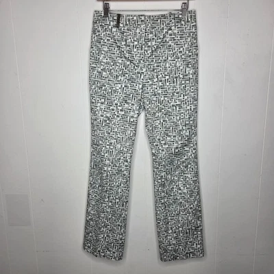 Peserico Womens Abstract Ankle Trousers Size 44 Preppy Feminine Lux Art To Wear - Image 1 of 4