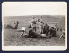 WW1 French Army Capt. instructing American soldiers one pounder gun 1918 Photo