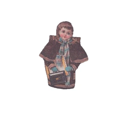 Tarjeta Victoriana McLaughlin's XXXX Muñeca de Papel Café Escuela Progresiva Foto 1 de 4