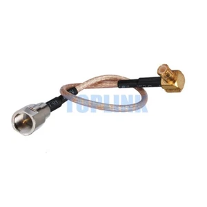 MCX Male Right Angle to FME Male Plug RF Pigtail Coaxial Jumper Cable RG316 15cm - Picture 1 of 3