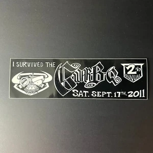 GWAR "I suvived the GWAR-B-Q" Bumper Sticker - Picture 1 of 3