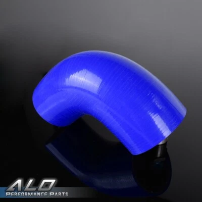 Fit For 45mm - 54mm 90 Degree Tube Turbo Blue Silicone Elbow Coupler Piping Hose Foto 1 de 4