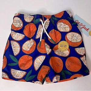Costumi da bagno arancioni e blu Cat & Jack taglia 2T NUOVI! - Foto 1 di 6