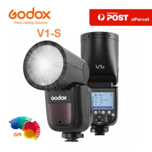 Godox V1-S V1S 76Ws 2.4G TTL Round Head Camera Flash Speedlight for Sony - Picture 1 of 11