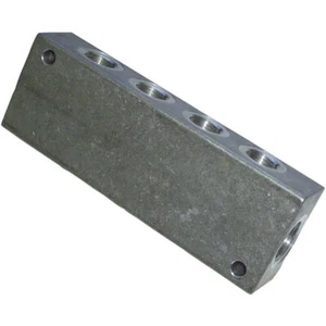 ICH 61412 Manifold Double Face G1/4 Ports 6 X G1/8 Sorties Aluminium 10 Bar - Picture 1 of 1
