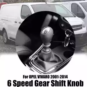 FOR VAUXHALL/OPEL VIVARO 6 Speed Gear Shift Stick Knob PU 2002-2014 328650005R - Picture 1 of 7