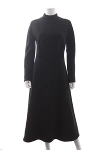 Vestido midi Emilia Wickstead espalda abierta lana-crepé / Negro / PVP: £1,890.00 - Imagen 1 de 4