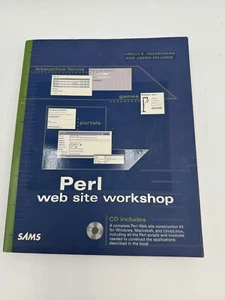 Vintage Perl Site Workshop Book & CD For Windows & Macintosh - Picture 1 of 3