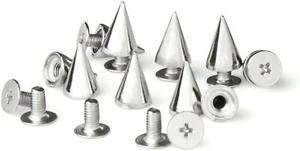 Bastex 205pcs Studs and Spikes. Metal Spikes and Studs for Clothing, Jacket Stud - Picture 1 of 6