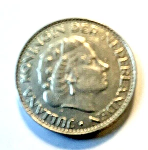 1967 NEDERLAND 1 GULDEN COIN KM# 184a - Picture 1 of 2