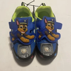 Paw Patrol Lightup Shoes Chase Boy's Sneakers Size 11 - Picture 1 of 9