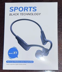 Sports Black Technology Not In Ear Wireless Stereo Headphones - Picture 1 of 2