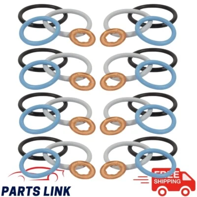 8 X Fuel Injector O-Ring Seal Kit For Ford F-250/350/450 Super Duty 3C3Z-9229-AA - Imagem 1 de 4