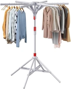 Clothes Drying Rack - Comes with 6 Swivel Hanger arms, Foldable - Convenient - S - Picture 1 of 6