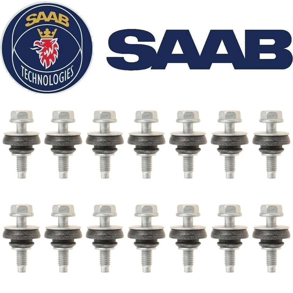 正品 14 件套阀盖螺丝螺栓适用于萨博 9 - 3 2003 - 2011 9 - 3X 2010 - 2011 — 第 1/1 张图片