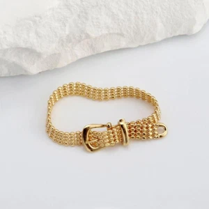 Pure 18K Yellow Gold Lucky Beads Rings Men Women US Size 5/6/7/8/9 Adjust - Picture 1 of 5