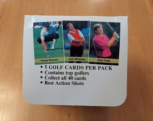 1993 FAX PAX FAMOUS GOLFERS BOX - 36 UNOPENED PACKS  NICKLAUS PALMER DALY WATSON