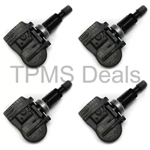 New VDO SE52068 Black Stem TPMS Set 433mhz Fits Tesla Vehicles - Picture 1 of 1