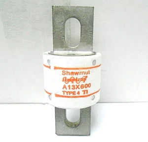 A13X600 SHAWMUT AMPTRAP FUSE CARTRIDGE 60 AMPS/130 VOLTS/ TYPE 4 NEW OLD STOCK - Imagen 1 de 5