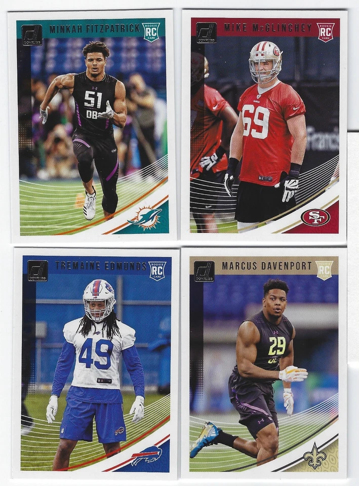 2018 Panini Donruss Football Base ROOKIES #351-400 Complete Your Set YOU PICK! - Image 1 of 1