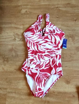 Apt. Traje de baño 9 sombras rojas correas traseras anillo ojo de cerradura para mujer talla grande nuevo con etiquetas Foto 1 de 4