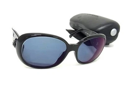 CHANEL Camellia Coco Mark Black Frame Clear Blue Lens - Image 1 of 4