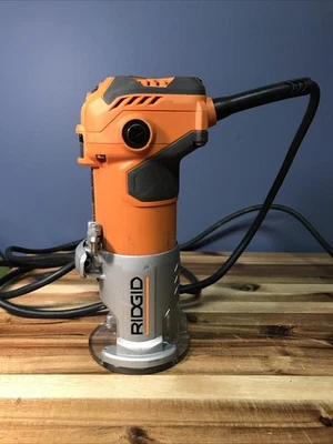 RIDGID 5.5 Amp Corded Compact Power Trim Router with Micro-Adjust Dial R24012 - Image 1 of 4