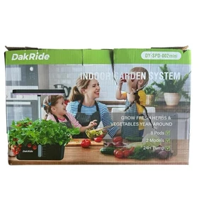 DakRide Hydrokultur Anzuchtsystem 8 Pods Indoor Kräutergarten LED Grow - Bild 1 von 5