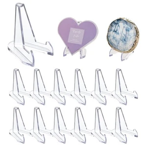 Clear Coin Display Stand - Plastic Mini easel holder - Acrylic Stands for dis... - Picture 1 of 6
