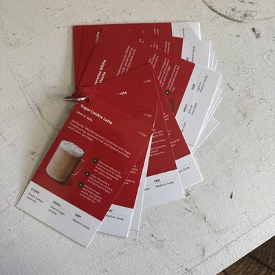 RARE 2025  Starbucks Beverage HOLIDAY Recipe Cards Official Recipes US  coffee - Image 1 of 3
