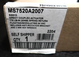 HONEYWELL MS7520A2007 Direct Coupled Damper Actuator Brand New In Box - Picture 1 of 6