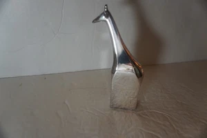 Dansk Silverplate Giraffe Paperweight Figurine 4” Tall Vintage 1970’s Japan - Picture 1 of 6