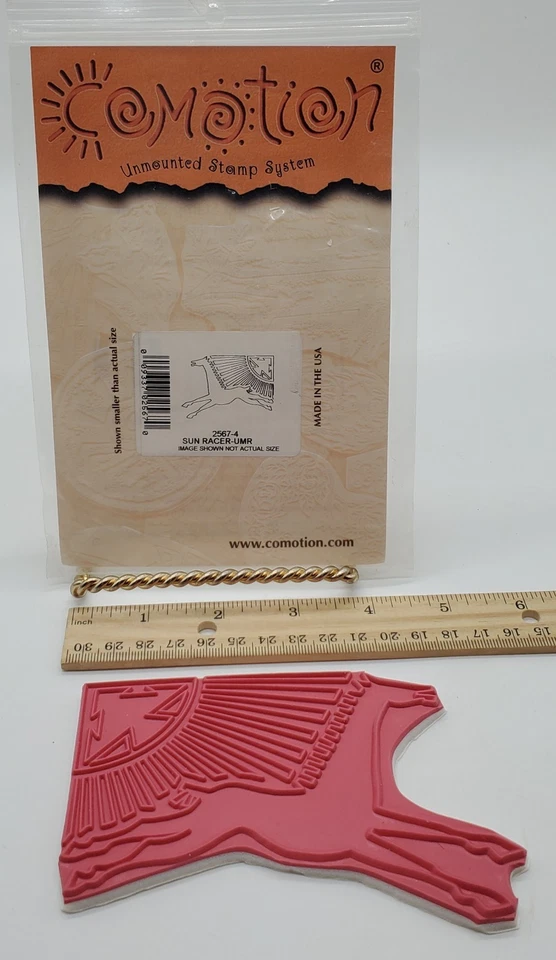 Comotion Sun Racer родной символ Southwest не смонтированный резиновый штамп 3 × 5» новый - Изображение 1 из 4