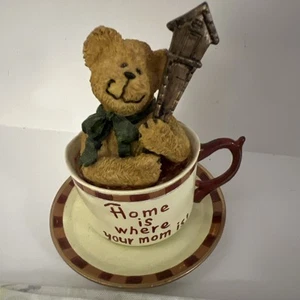Boyd’s Bear J B Teabearie, 2002 taza de té de resina oso "El hogar es donde está tu mamá" - Imagen 1 de 8