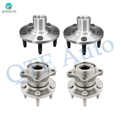 Juego de 4 conjuntos de cojinetes de cubo de rueda delantera-trasera para Ford Edge 2007-2010 AWD Foto 1 de 4