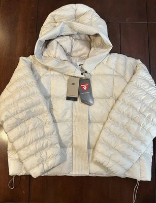 Nike Mujer XL Ropa Deportiva Swoosh Beige Puffer PrimaLoft Chaqueta FB8729-104 NUEVO Foto 1 de 4
