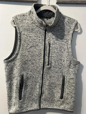 Chaleco polar Beverly Hills Polo Club para hombre talla L bolsillos con cremallera gris Foto 1 de 4