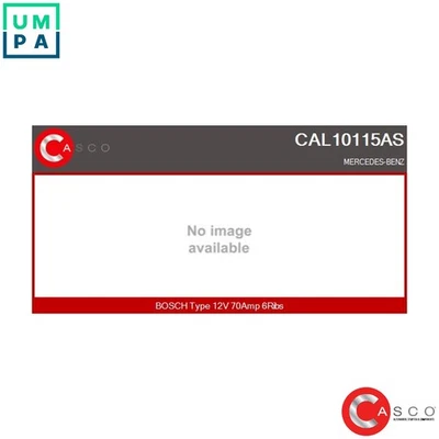ALTERNATOR CAL10115AS FOR M 102.985 2.3L M102.962/961 2.0L 4cyl 3.0L 6cyl - Image 1 of 4