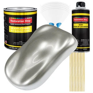 Restoration Shop Brilliant Silver Firemist Acrylic Enamel Gallon Kit, Auto Paint - Picture 1 of 5