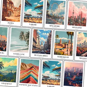 Vintage Classic Asia Travel Poster Retro Art Deco World Travel Posters A4 A3 - Picture 1 of 25