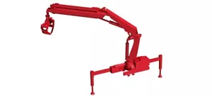 Herpa 054140 - 1/87 Hiab Gru di Carico x-Hipro 232 E-3 Con Pinza, Rosso - Nuovo - Foto 1 di 1