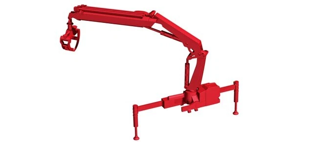 Herpa 054140 - 1/87 Hiab Gru di Carico x-Hipro 232 E-3 Con Pinza, Rosso - Nuovo - Immagine 1 di 1