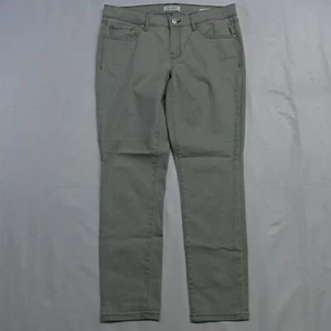 Jessica Simpson 6 / 28 Rolled Crop Skinny Green Stretch Denim Jeans - Picture 1 of 5