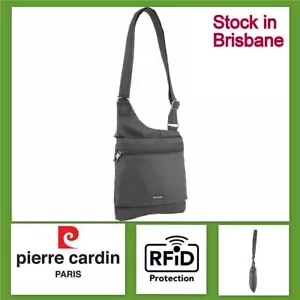 Pierre Cardin RFID Cross Body Bag Travel Anti-Theft Slash Proof Sling Handbag Gr - Picture 1 of 9