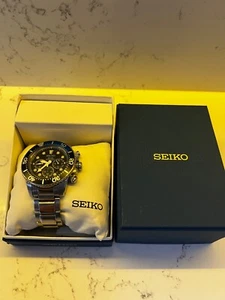 Seiko Solar Chronograph Dive Watch V175-0AD0 SSC017 - Picture 1 of 11