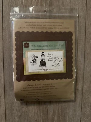 ¡Nuevo! Estampillas de goma de Unity Stamp Company Angie Girl: sueña con tu corazón Foto 1 de 2