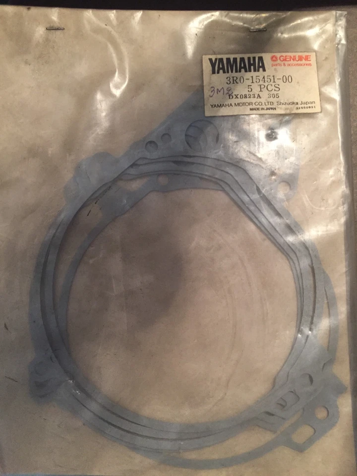 Junta de cubierta de cárter Yamaha YZ80 YZ50 1979 1980 1981 3R0-15451-00 ¡N.O.S! Foto 1 de 1
