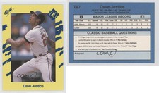 1990 Classic Update Yellow Travel Edition David Justice #T97 Rookie RC