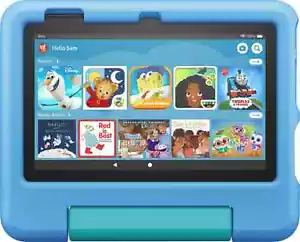 Fire 7 Kids - 7" Tablet (2023) 16GB with Amazon Kids Blue Retail Box - Picture 1 of 4